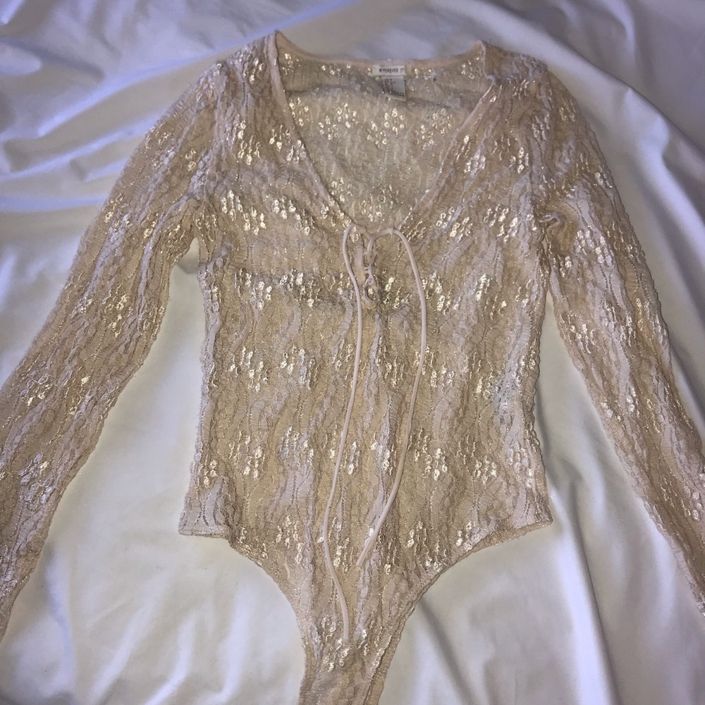 Lace onesie